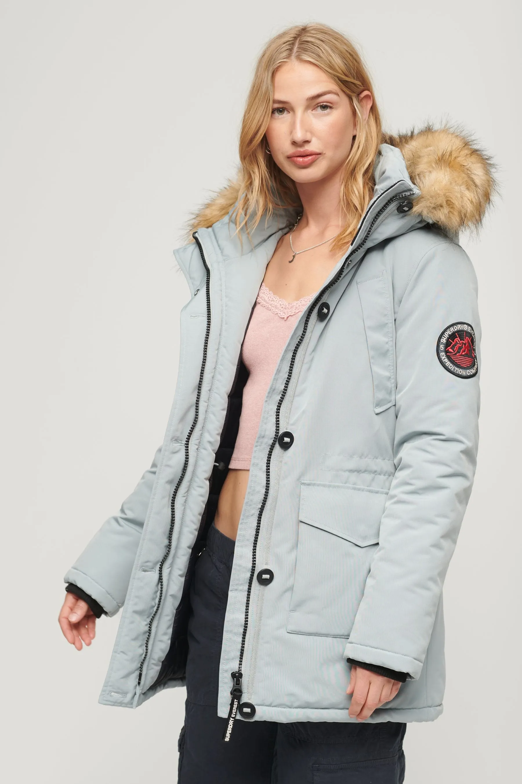Superdry - Everest - Parka con Con cappuccio pelliccia sintetica
