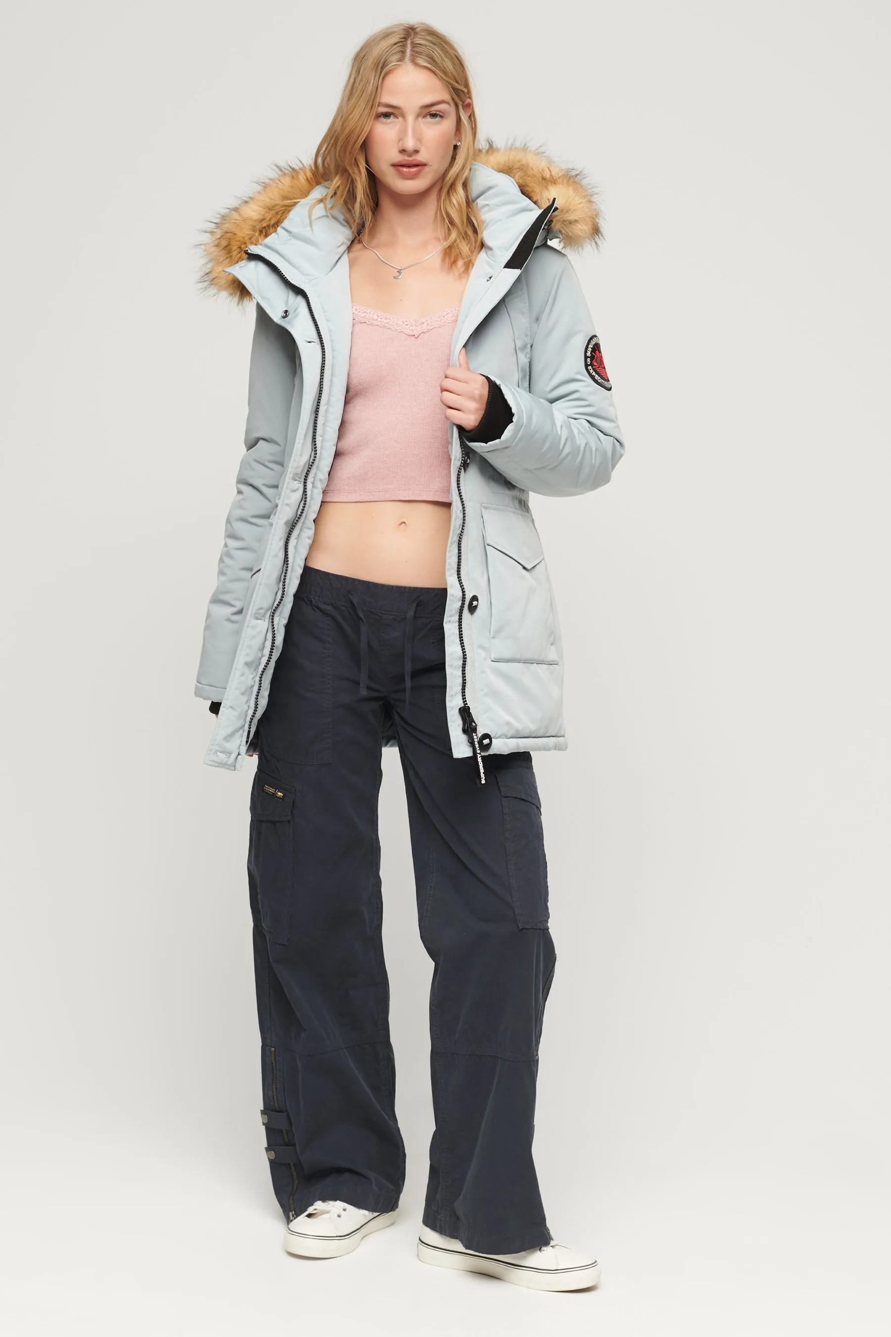 Superdry - Everest - Parka con Con cappuccio pelliccia sintetica