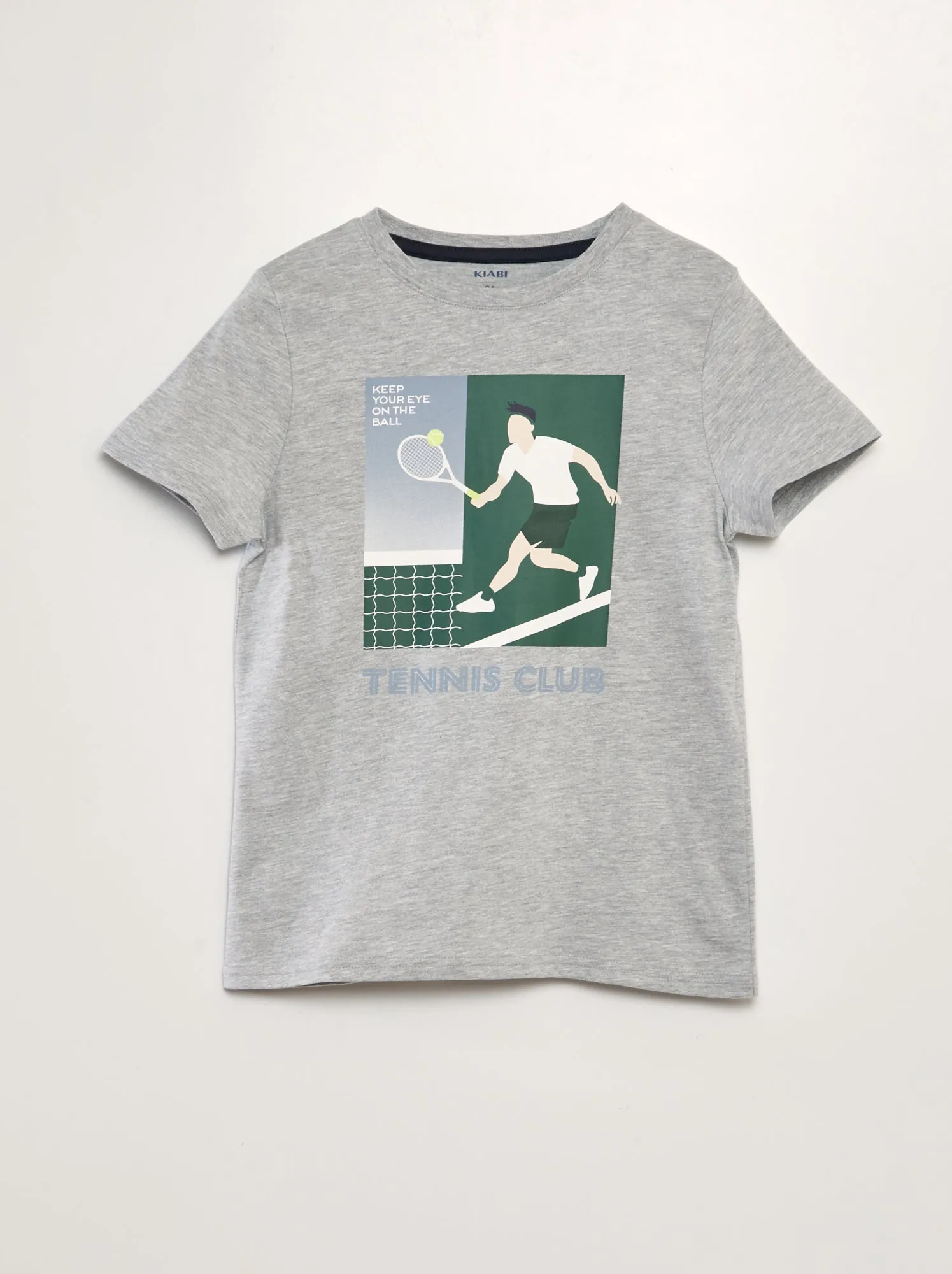 T-shirt in maglia jersey stampata - BIANCO