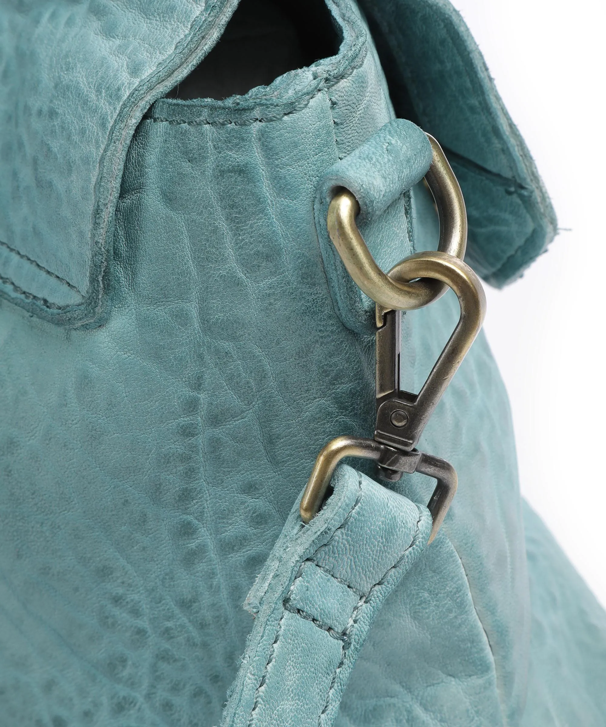  Taschendieb Wien Walfischgasse 13 Borsa a spalla pelle di pecora blu chiaro  