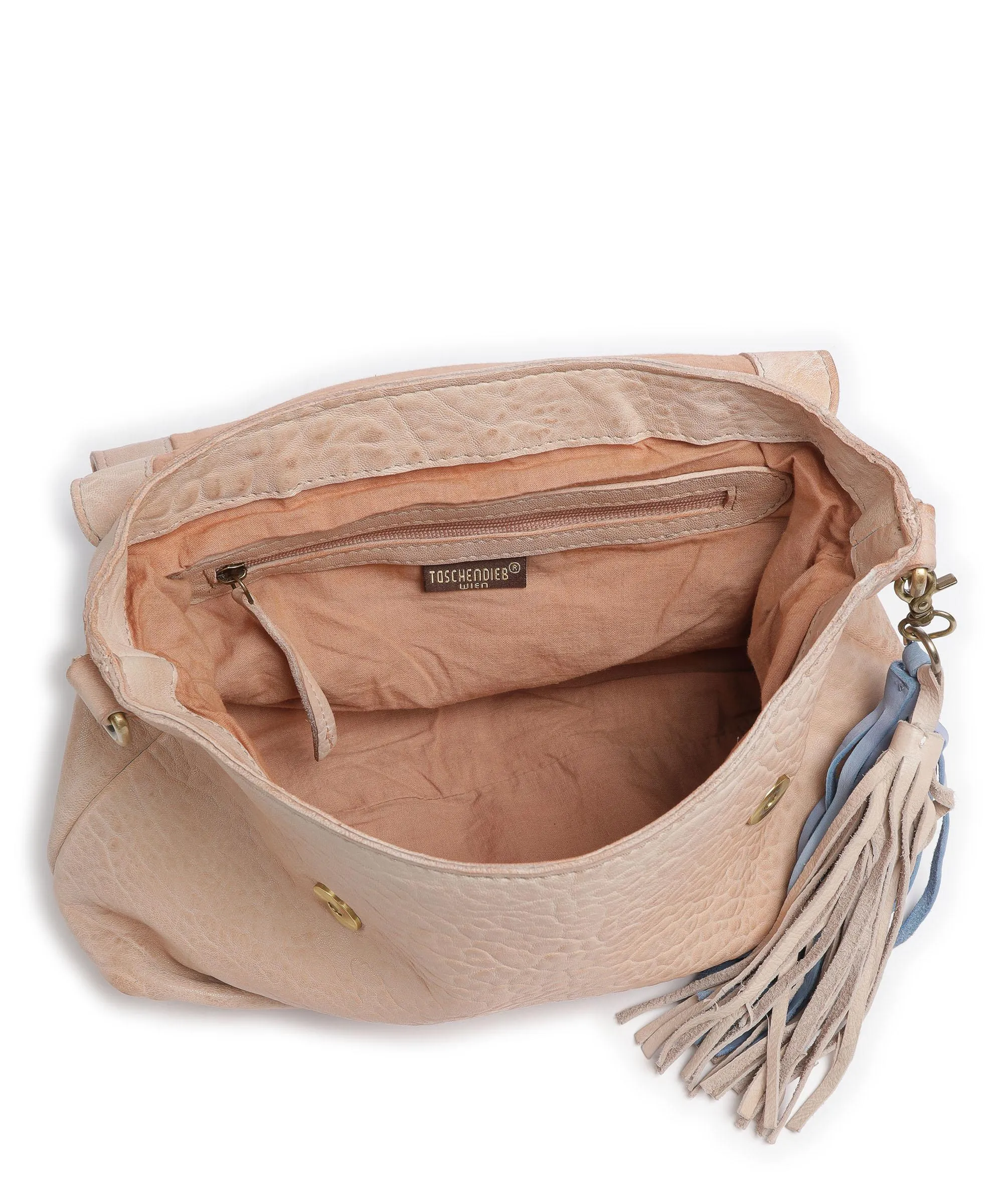  Taschendieb Wien Walfischgasse 13 Borsa a spalla pelle di pecora sabbia  