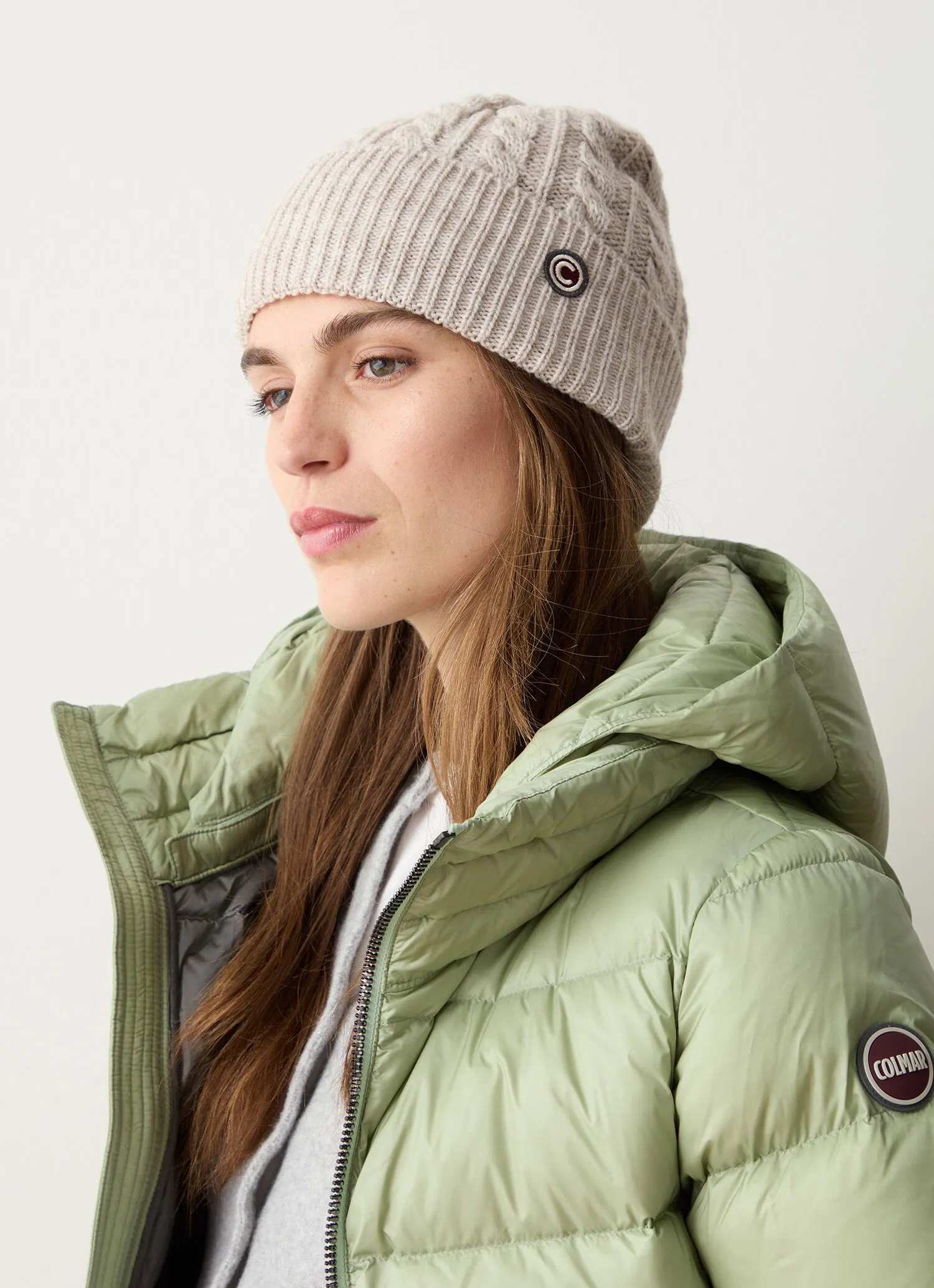 Unisex cable-knit hat