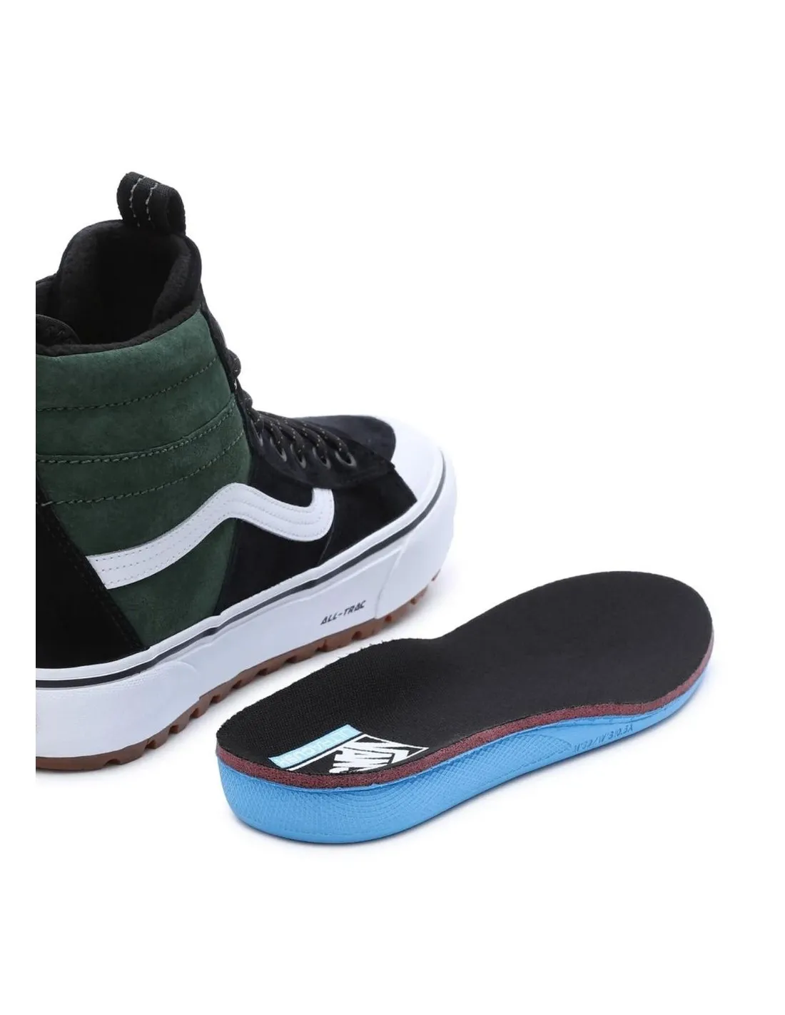 Vans Ua Sk8-Hi Mte Tone Utility Nero Verde Scarpe da ginnastica alte