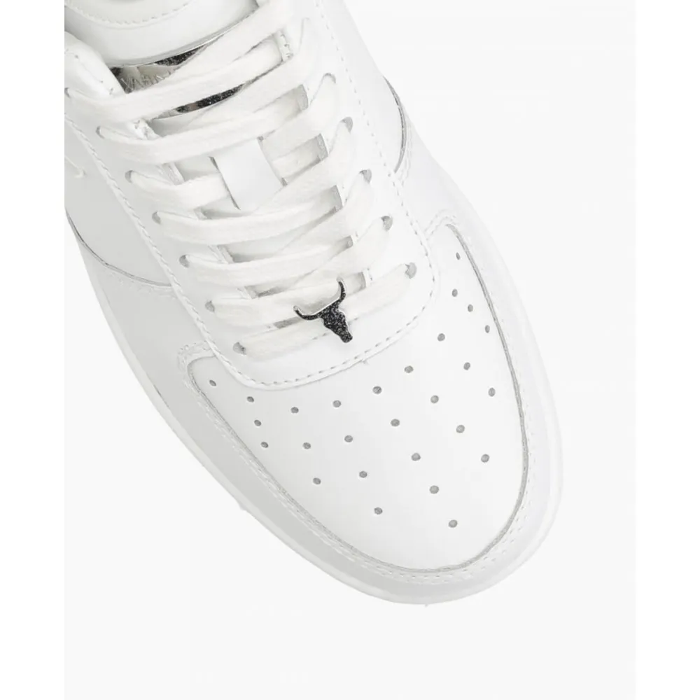 WINDSORSMITH - SNEAKERS - DONNA - BIANCO-GLITTER - SILGLP-BS